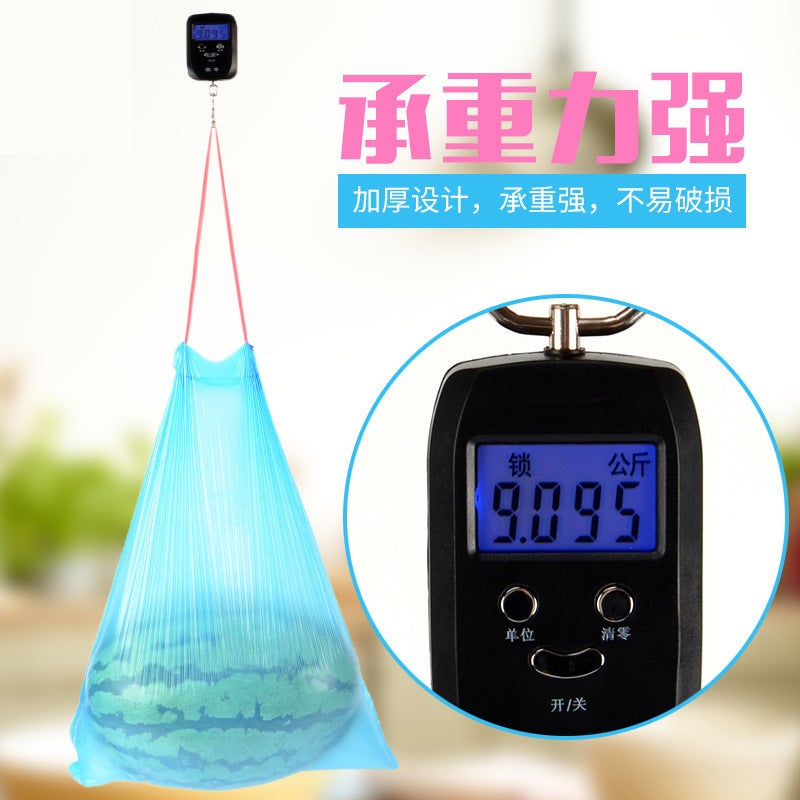 Garbage Bag Household Satchel Thickeneded Disposable Colorful Affordable Large Vest Drawstring Garbage Plastic Bag - Image 5